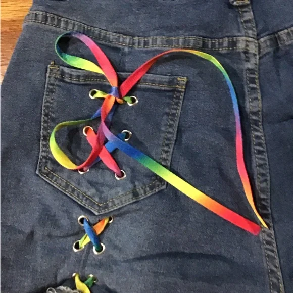 Denim Blue Women's Shorts size large - Picture 1 of 6